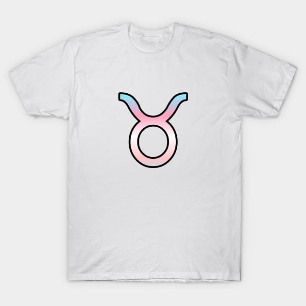 Taurus Trans Pride Symbol T-Shirt by SillyStarlight